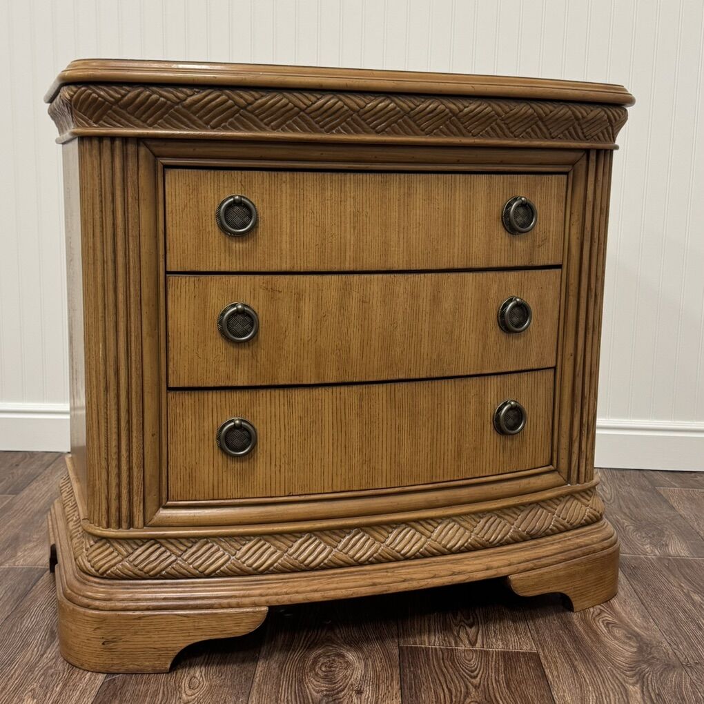 Vintage Wood Accent Chest / Oversized Nightstand