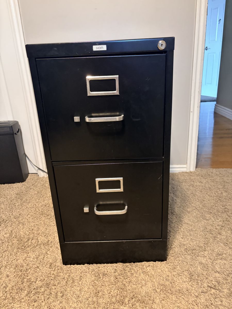 Hon 2 drawer filing cabinet