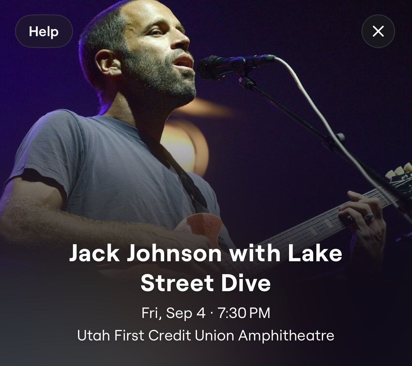 Jack Johnson with Lake Street Dive Tickets - Friday, Sept 4