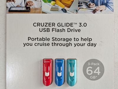 SanDisk Cruzer 3.0 USB 64 GB Flash Drives (3)