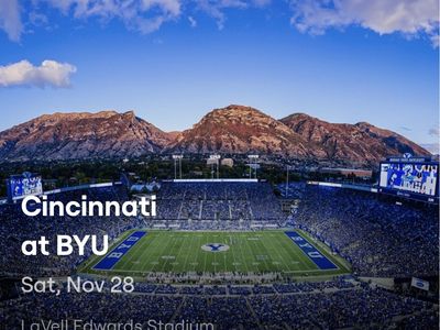Cincinnati vs BYU Sec 124 row 3 with padded chairs
