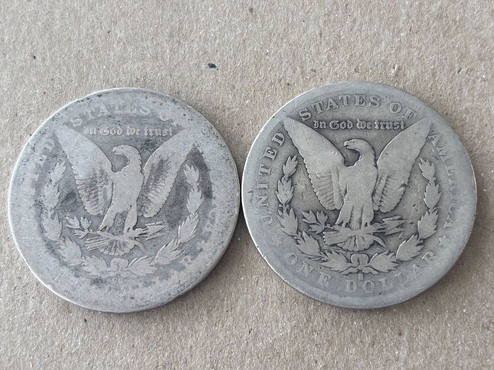 1878cc morgan dollar $135, 1892s key date $175