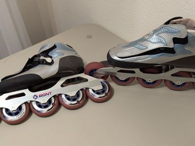 bont inline speed skates: size 6 mens \ size 7.5 womens