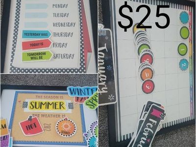 Homeschool, Educational Toys, Books, and Classroom Decor Bundle