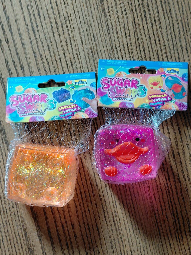 Sugar Swaps Squeeze, Squish & Trade Building Blocks & Duck Cubes (2-Pack)