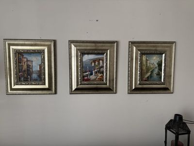 Mediterranean Seaside Landscape Oil