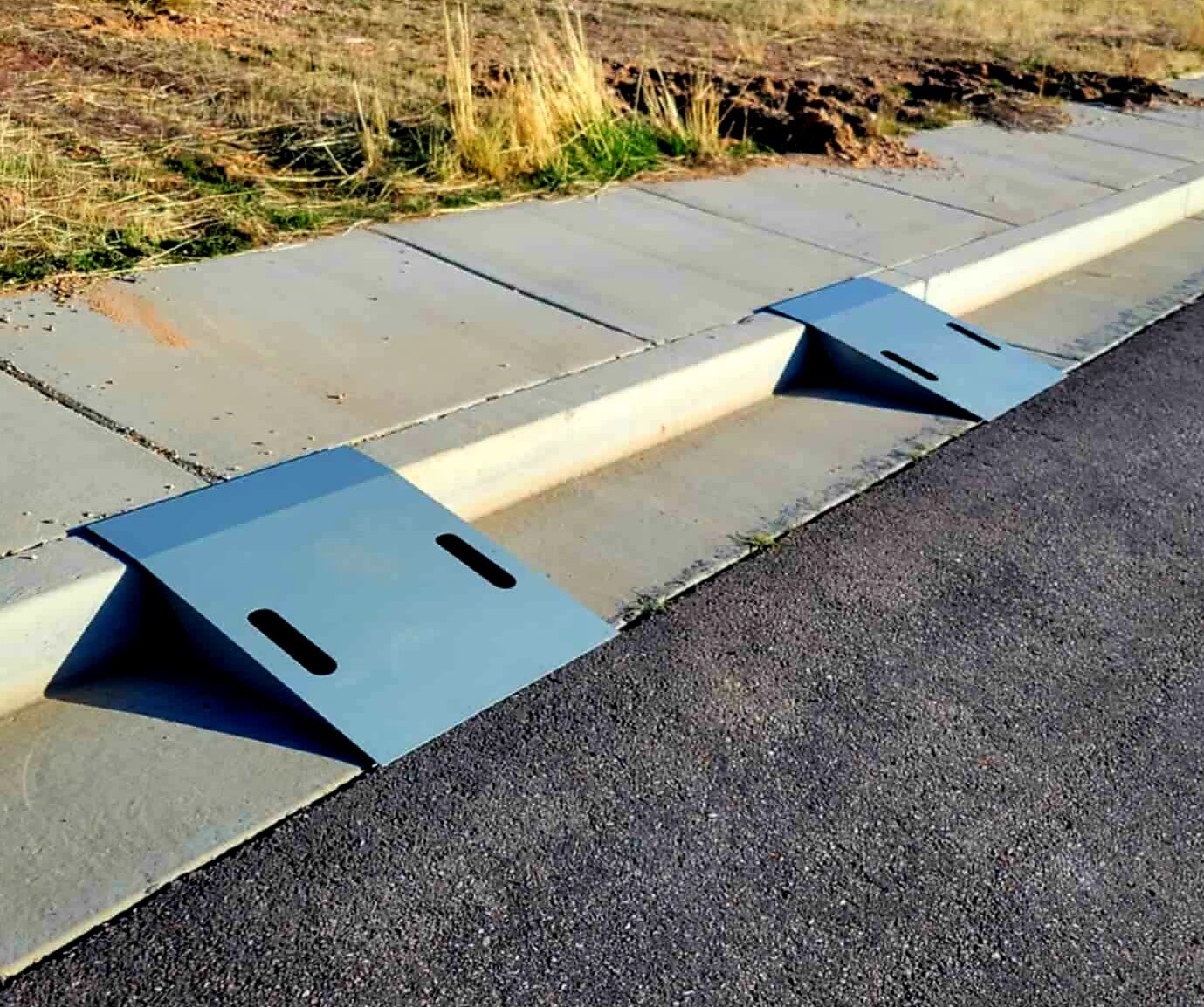 Heavy-Duty Metal Curb Ramps