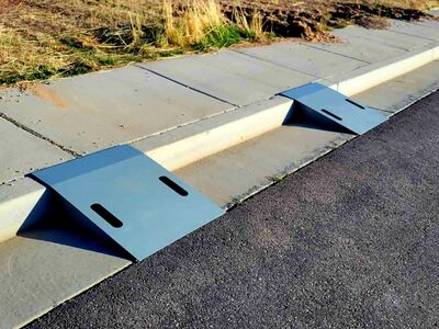 Heavy-Duty Metal Curb Ramps