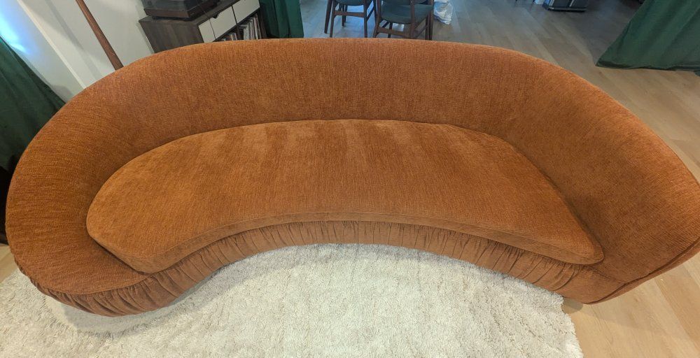 Curved Couch, Like New!