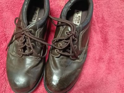 Route 66 Brown Leather Lace-Up Oxford Work Casual Shoes Size 9