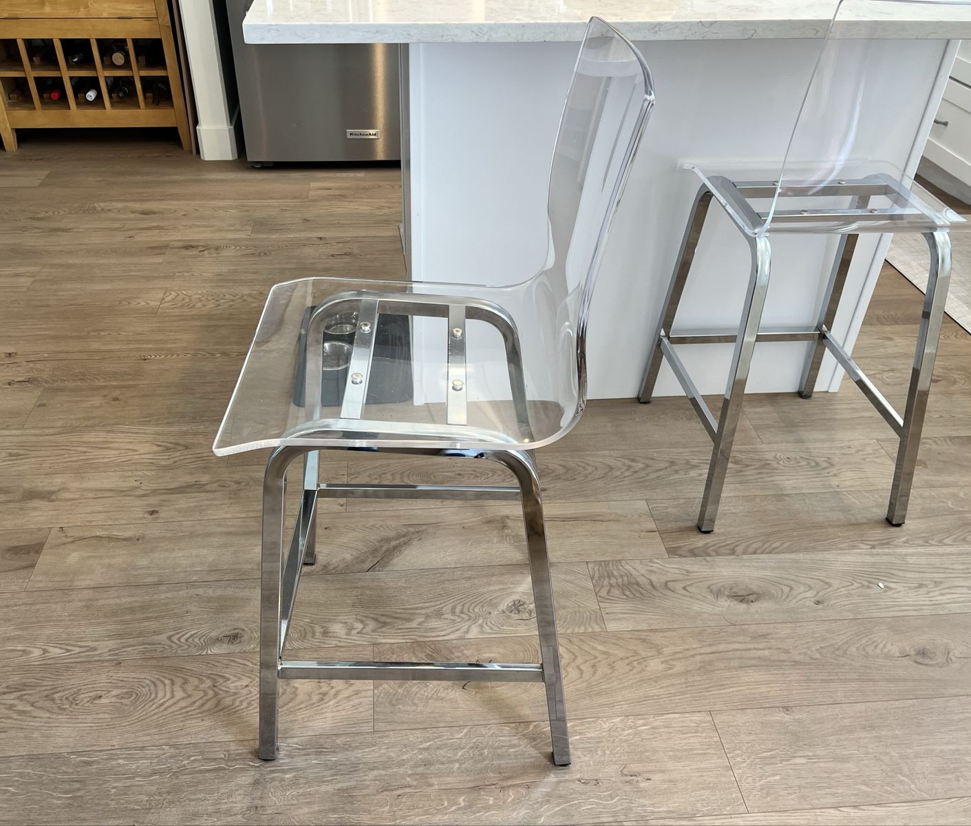 Acrylic Bar Stools - Set of 2