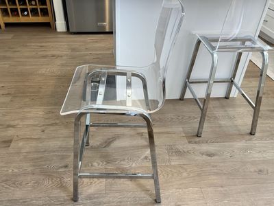 Acrylic Bar Stools - Set of 2