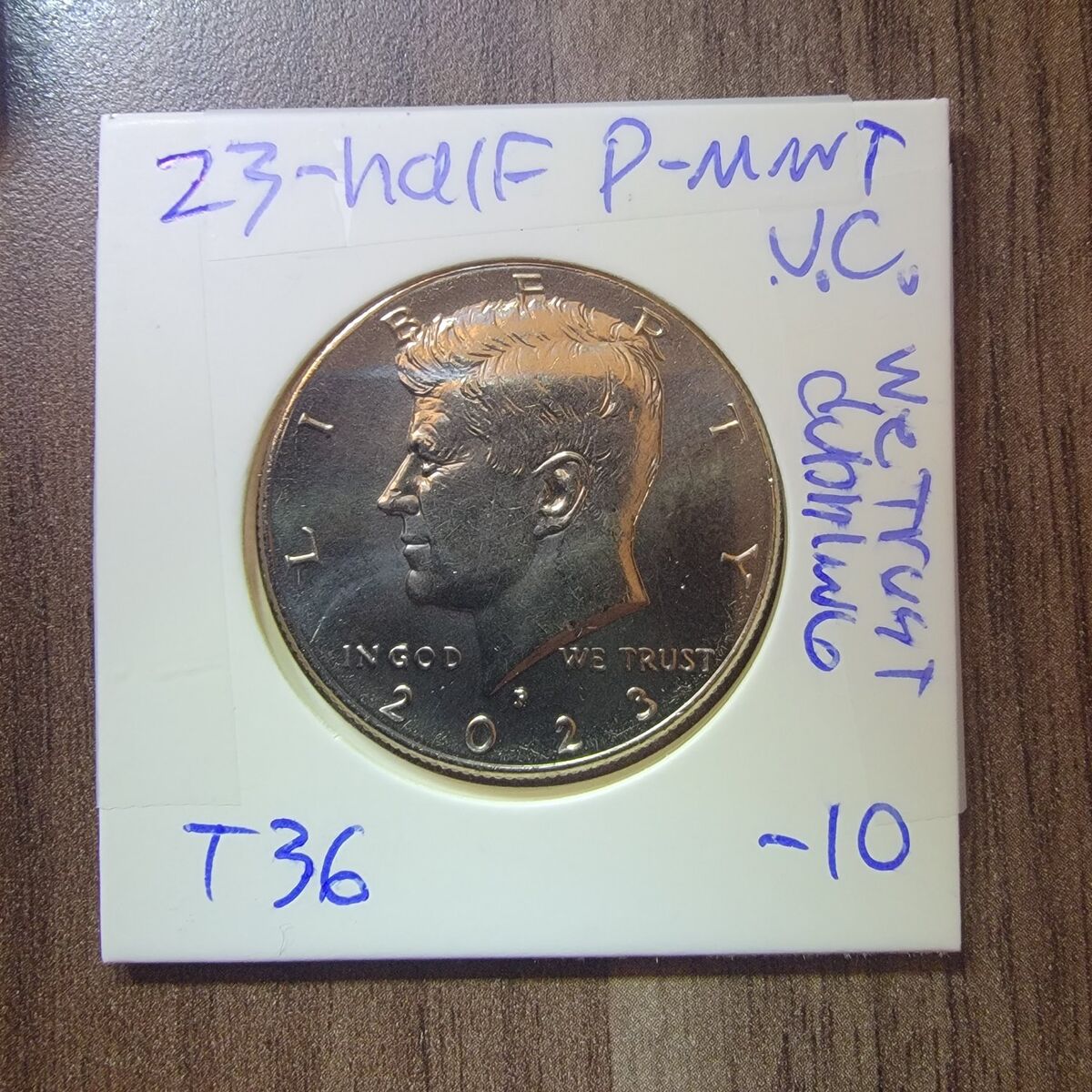 23, half dollar doubling error.