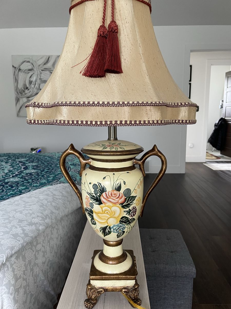 Beautiful hand painted lamp