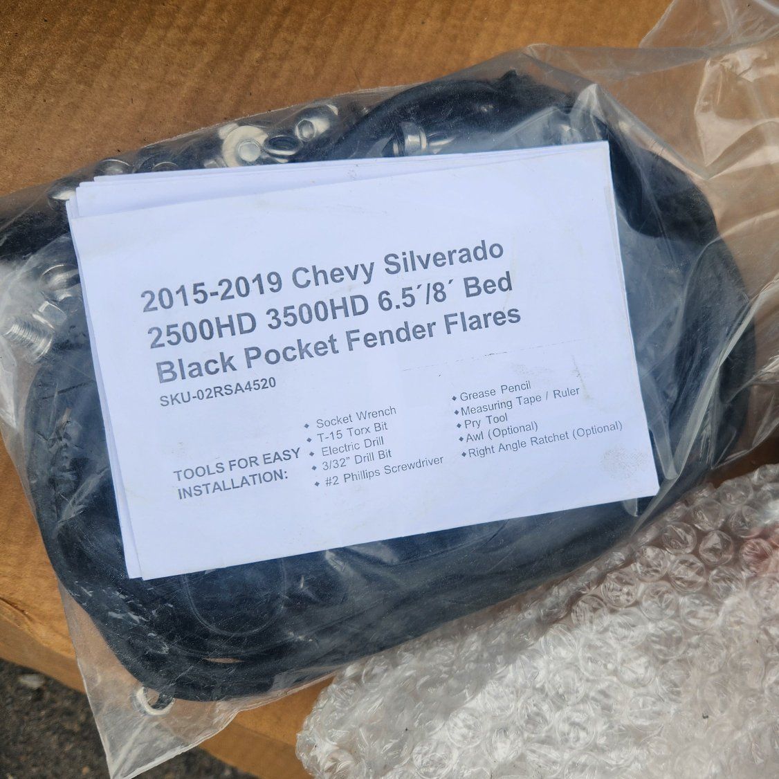 Chevy Silverado fender flares