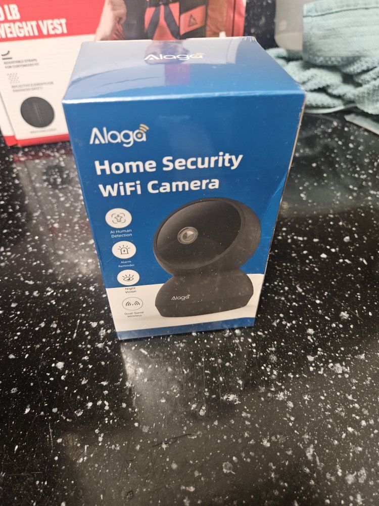 Alaga Home Security WiFi Camera 2K HD, AI Human Detection, Pan-Tilt Control, Two-Way Audio