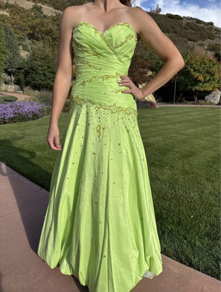 Green prom or Quinceanera dress