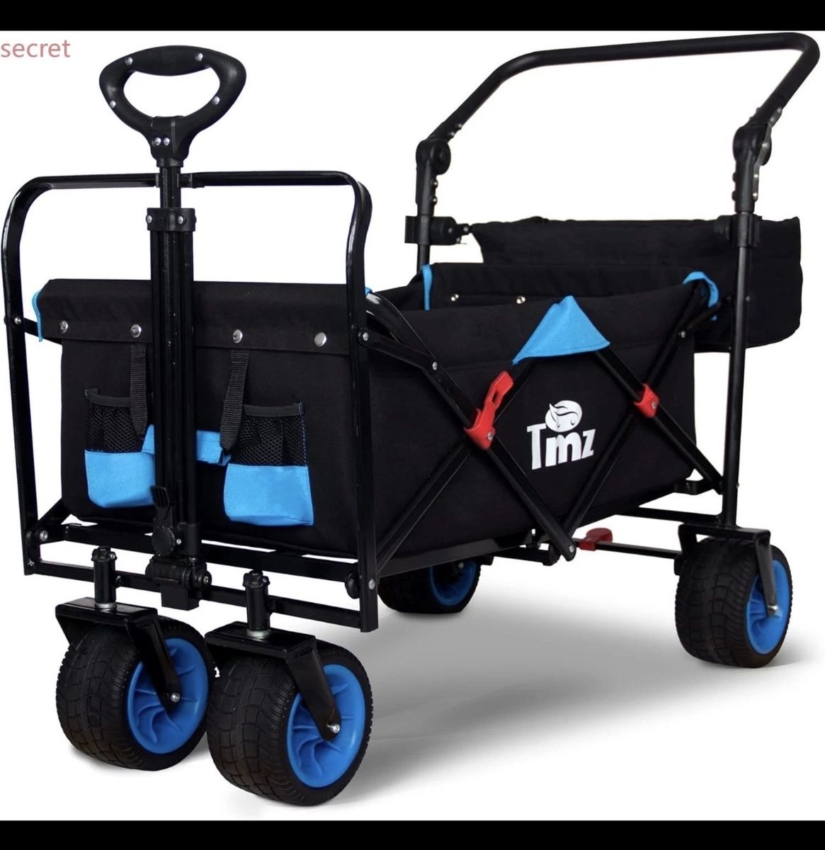 TMZ All Terrain Wide Wheel Utility Folding Wagon