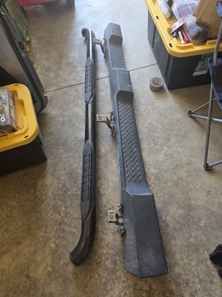 Pair of Used Black Truck Running Boards/Side Steps - Good Condition