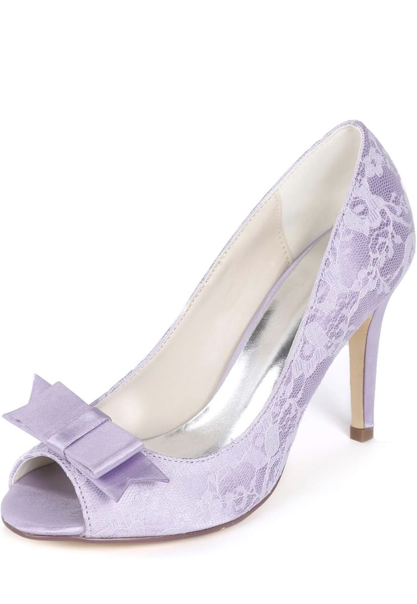 Lavender Lace Bridesmaid Shoes