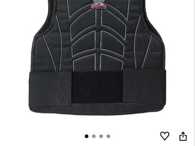 Maddog Paintball Padded Chest Protector Vest - Black Size Medium/small