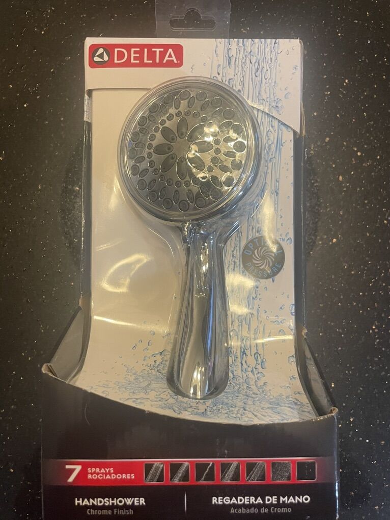 New Delta 7 spray handheld shower head