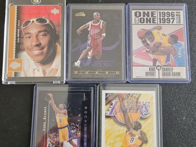 Kobe Bryant Lot of 5 Cards - 3 Rookies