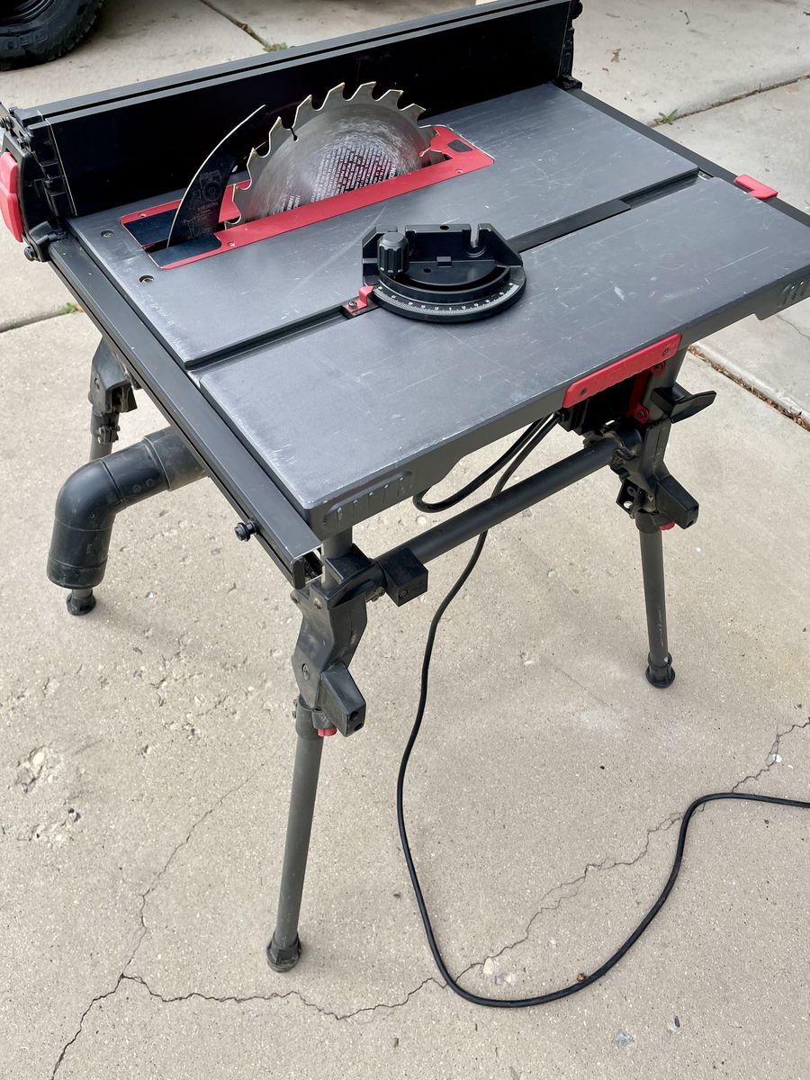 SKIL Table Saw, 10 Inch, Portable with Folding Stand