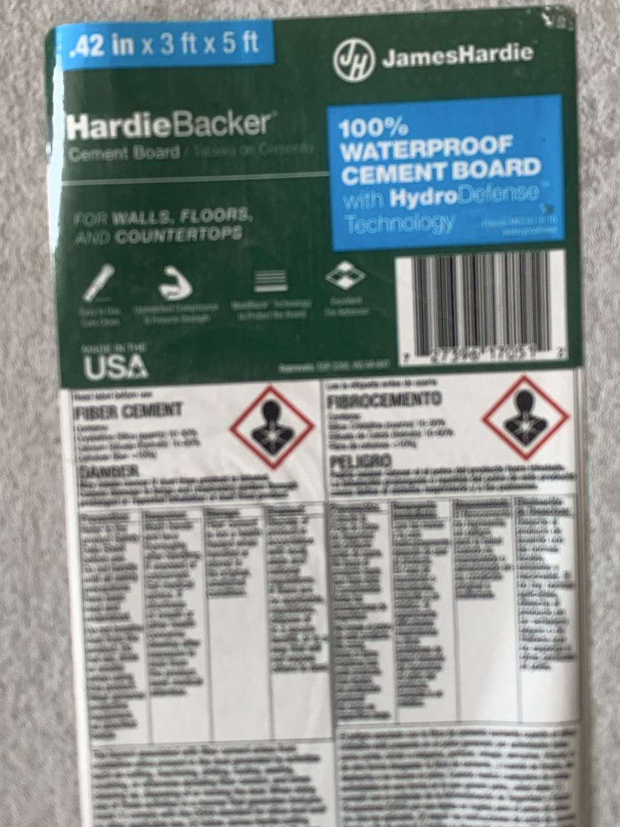 Hardiebacker Cement Board