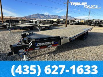 8.5x24 Diamond C DEC 207 Deckover Equipment Trailer -  15.5K GVWR -