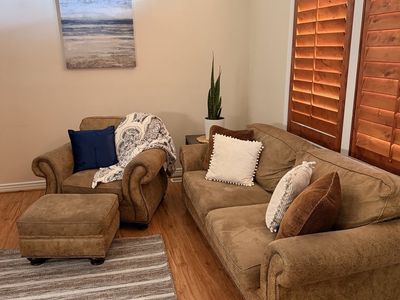 4 piece furniture set - Love seat, Ottoman, Sofa, Chair
