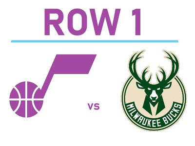 Milwaukee Bucks vs Utah Jazz Tickets - FIRST ROW UPPER BOWL