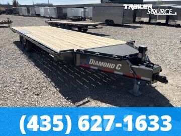 8.5x24 Diamond C DEC 208 Deckover Equipment Trailer - 18K GVWR -