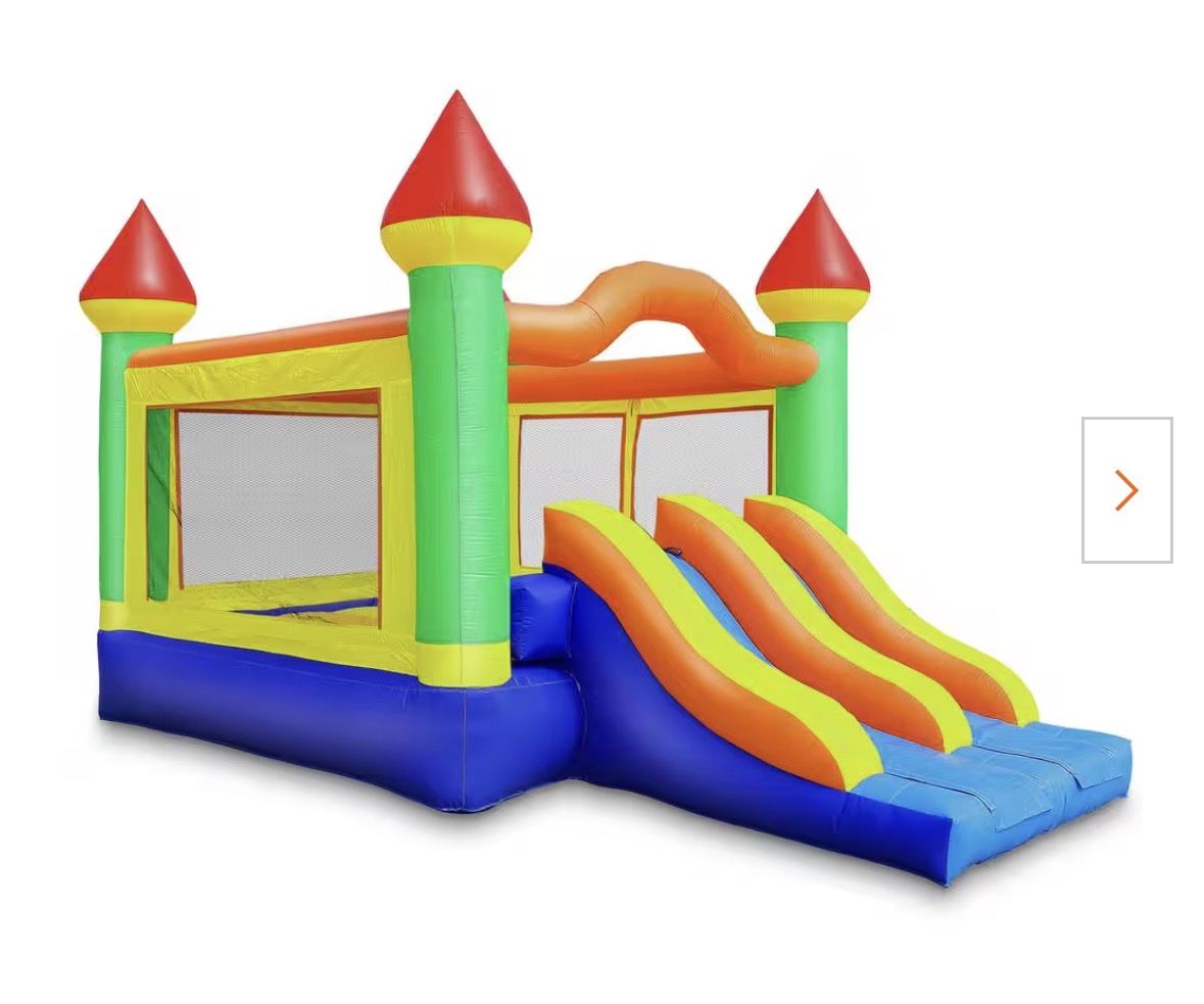 Cloud 9 Commercial Inflatable Castle Bounce House with Double Slides