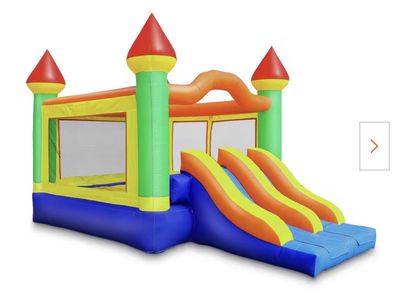Cloud 9 Commercial Inflatable Castle Bounce House with Double Slides