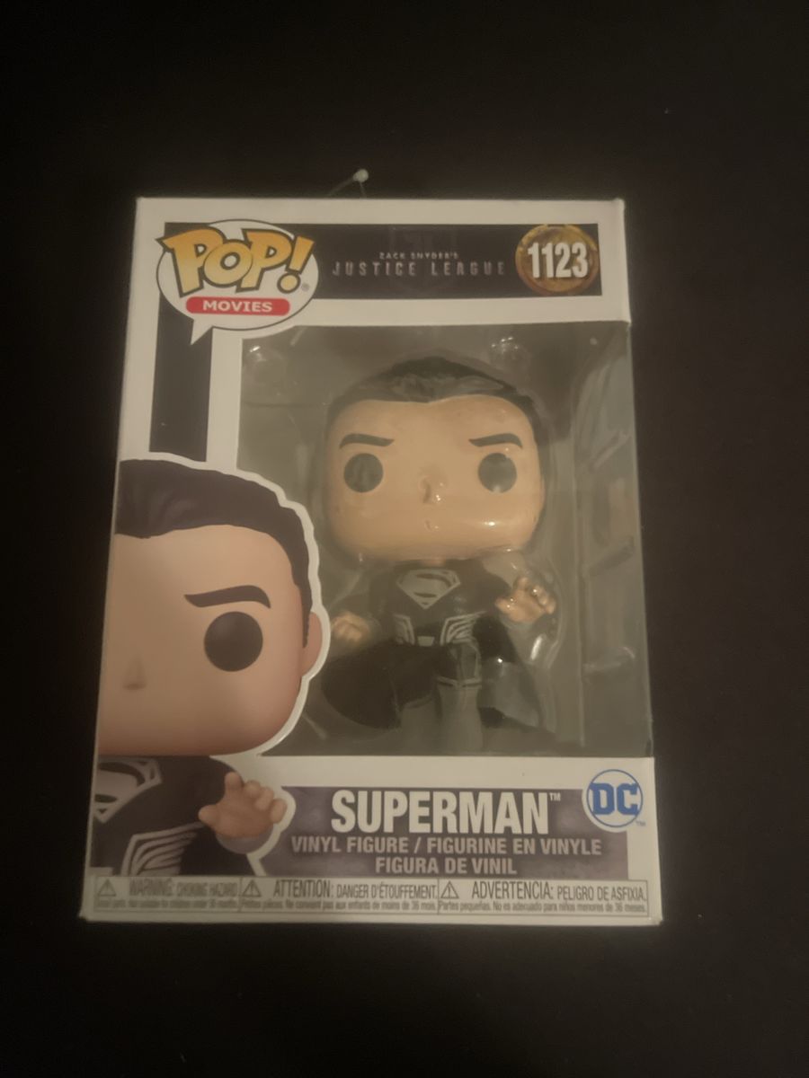 Funko Pop! Movies: Zack Snyder's Justice League - Superman (Black Suit) #1123 Vinyl Figure