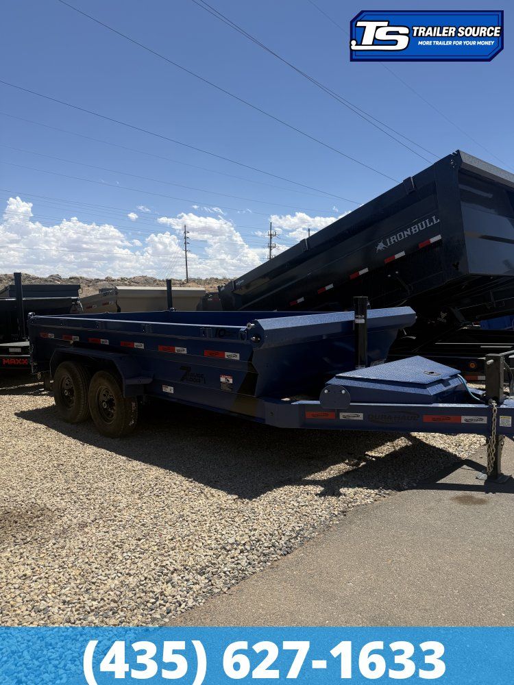 7x14 Dura-Haul DRL Telescopic Dump Trailer - 14K GVWR - 7 Gauge Floor