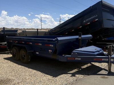 7x14 Dura-Haul DRL Telescopic Dump Trailer - 14K GVWR - 7 Gauge Floor