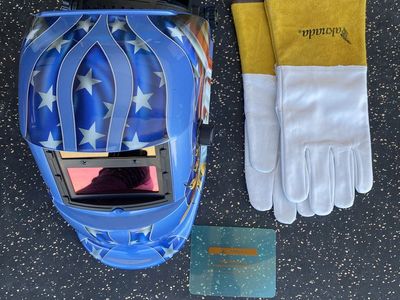 Welding Hood Helmet & Gloves Bundle