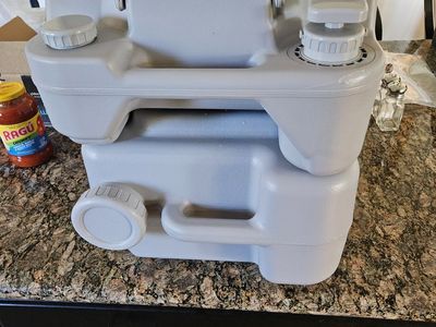 6.6 Gallon 20L Portable Toilet Flush Travel Camping Commode Potty Outdoor Indoor