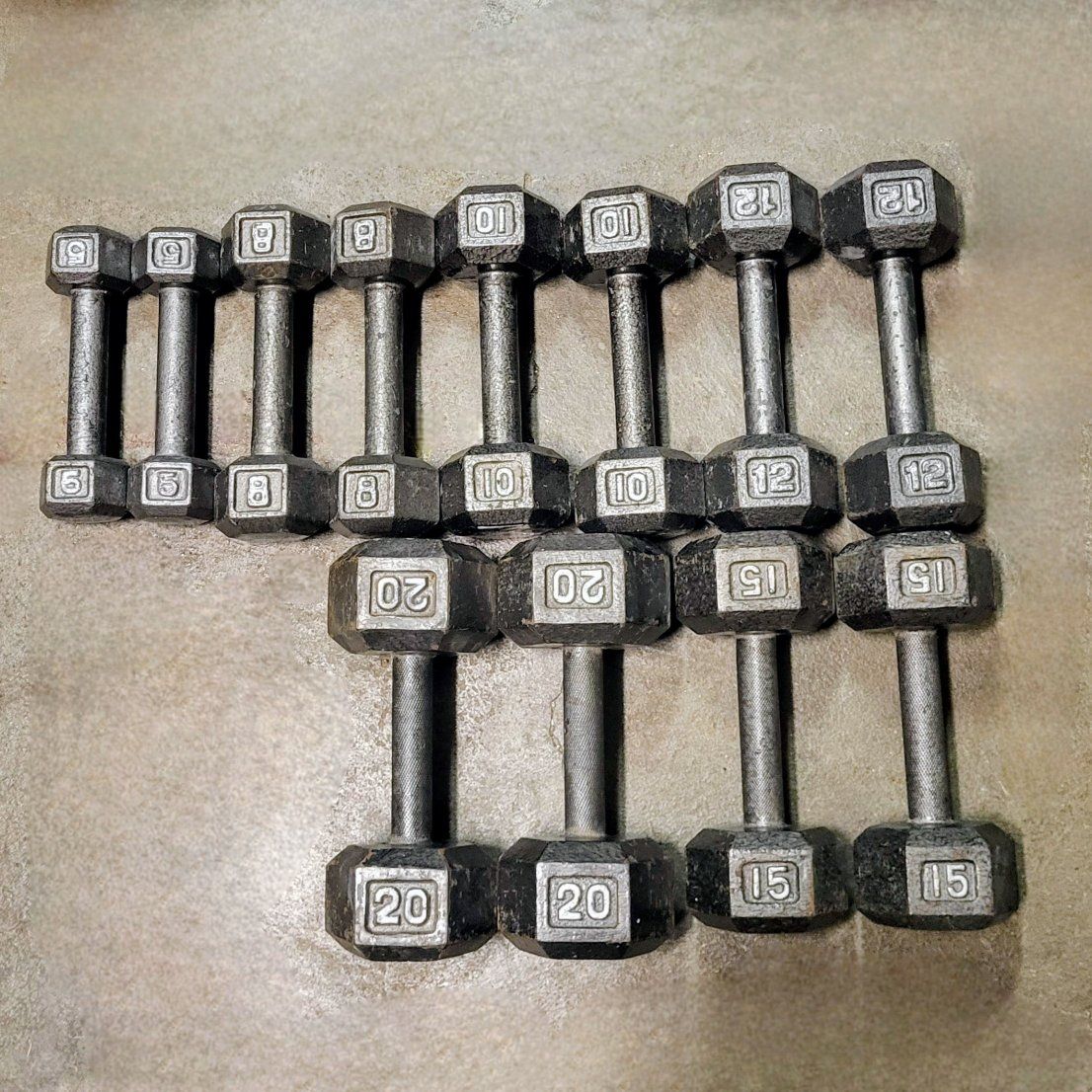 dumbbells 140 pounds