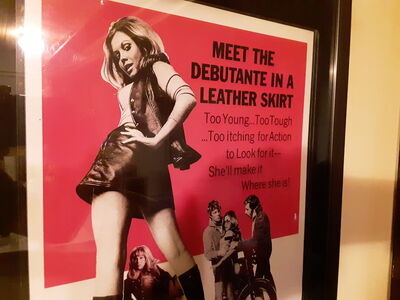 Vintage 1968 Movie Poster "Hell's Belles" Original Framed #69/164 Mancave Art