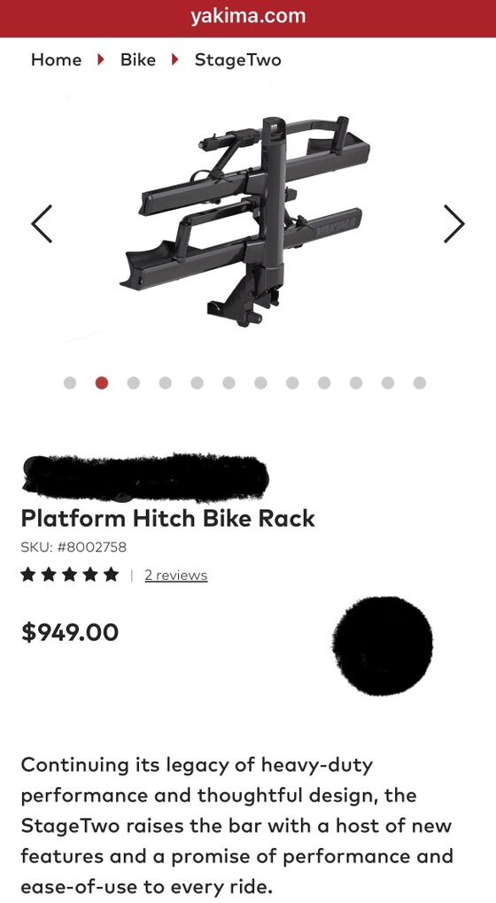 Yakima Two Bike Rack