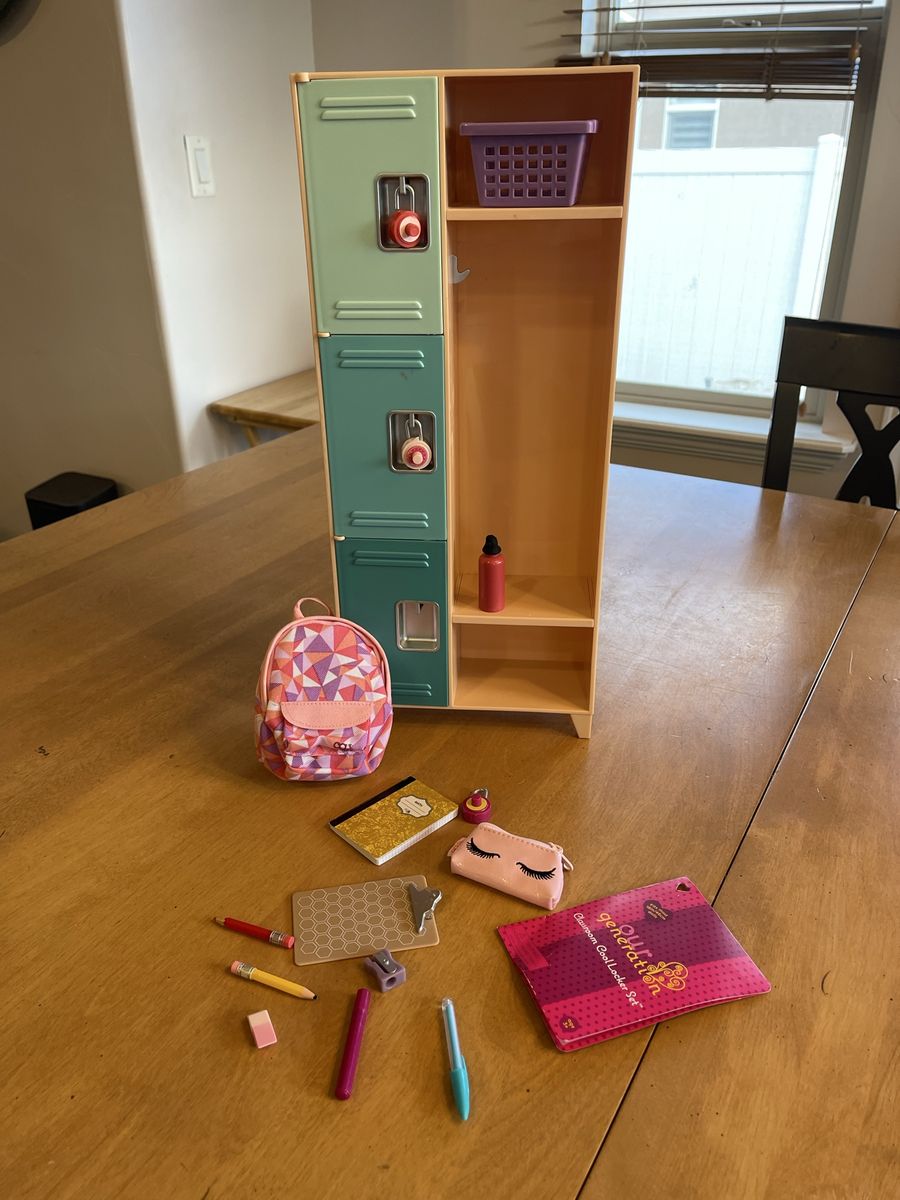 Our Generation School Locker, backpack & lunch