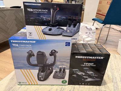 Thrust Master Flight Simulation gear