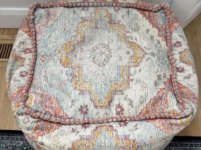 World Market floor pouf