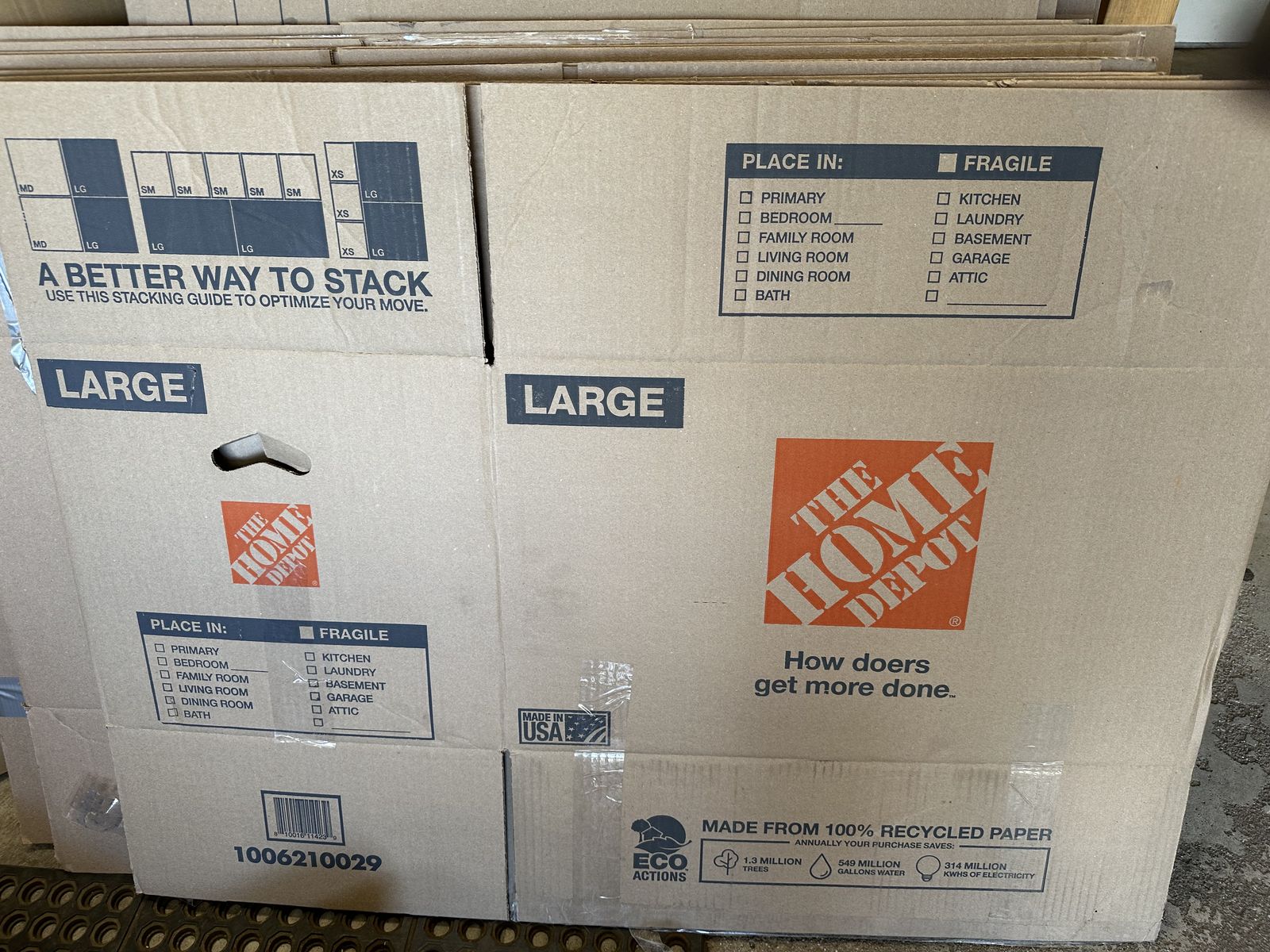 Moving Boxes - Various Sizes for Packing/Shipping