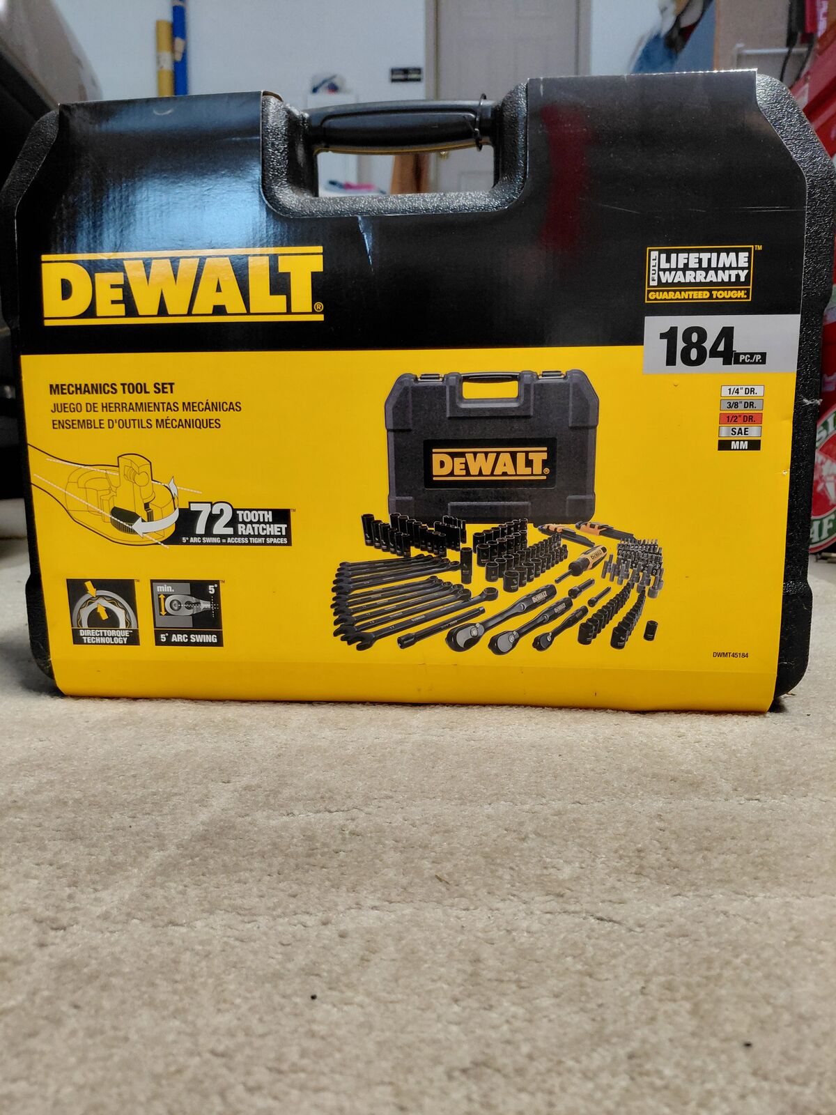 DeWalt 184 pc mech tool set complete (NEW)