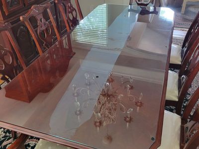 Elegant Dining Room Table Set with China Cabinet