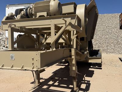 Cedarapids Portable Jaw Crusher - Heavy Duty Industrial Rock Crushing Machine